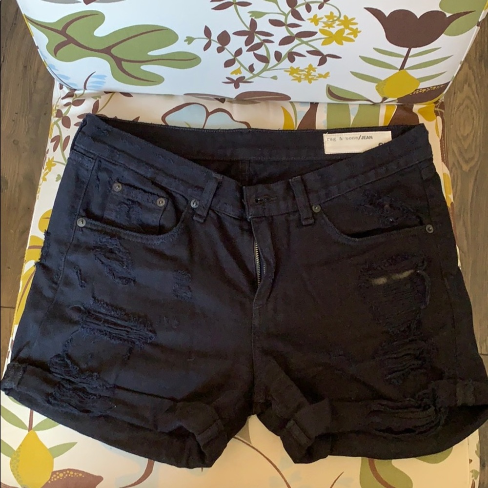 Rag and bone black classic short